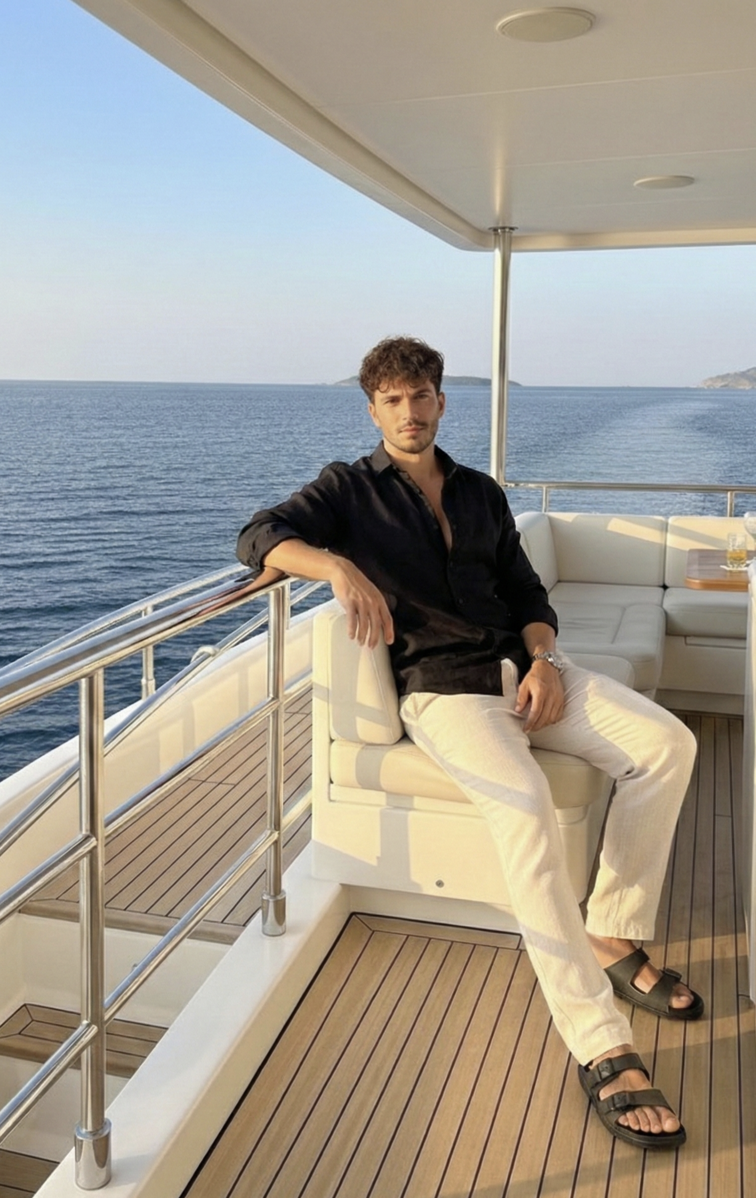 "The Midnight Black Signature Linen Shirt"